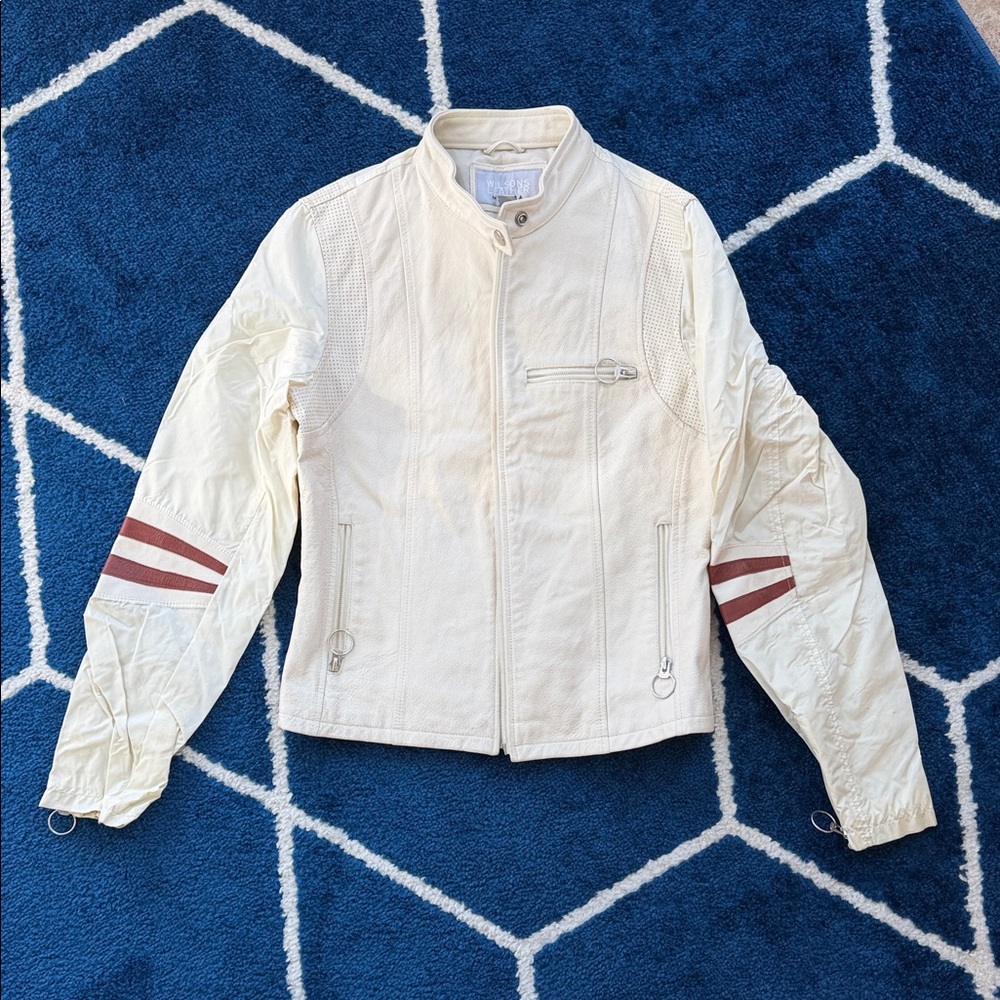 Wilsons Leather Cream Jacket